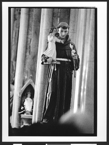 Statue of San Lorenzo Ruiz de Manila, interior of Saint Patrick's Catholic Church, San Francisco, California, 2002