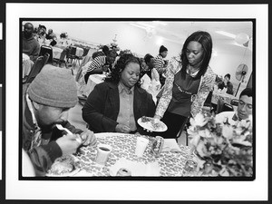 Thanksgiving dinner for homeless people, "Jesus House" Redeemed Christian Church of God, Silver Springs, Maryland