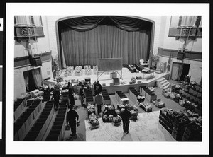 People preparing for an event, Los Angeles, 1999