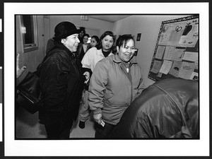 Registration for Food distribution program to people of South American origin, United Methodist Church, Leesburg Pike, Falls Church, Culmore, Virginia, 2002