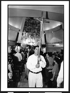 Procession leading out of Ermita de la Caridad (La Ermita), 3609 S. Miami Avenue, Miami, Florida, 2002