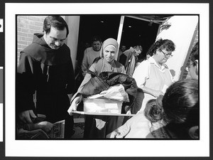 Exiting Mass, Langley Park-McCormick Elementary School, Hyattsville, Maryland, 2002