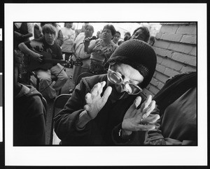 Woman listening to music, Dolores, Los Angeles, 1996