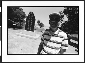 Man of Chinese origin who was detained at Angel Island Internment Camp, Angle Island,San Francisco Bay, San Francisco,California,June 24, 2003