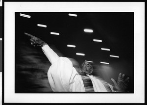 Minister at First African Methodist Episcopal Church (Los Angeles, Calif.) on Easter Sunday, 1996