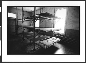 Angel Island Chinese immigrant detention center, dormitory room interior. San Francisco Bay, San Francisco, California, 2003