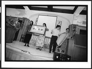 Awards presentation, Cameron House, Chinatown, San Francisco, California, 2002