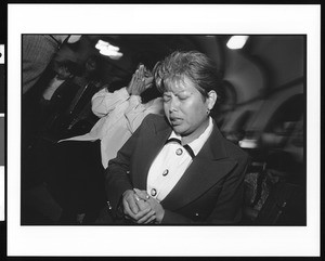 Women in prayer during mass at Saint Thomas Church (Los Angeles, Calif.), 1996