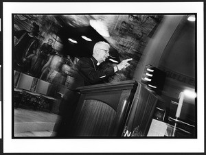 Priest celebrating mass at Ermita de la Caridad (La Ermita), Miami, Florida, 2002