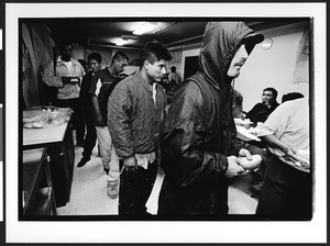 Free Breakfast for "Listo Workers", Saint Anthony's of Parma Church, San Francisco, California, 2002