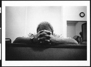 Man in prayer, Los Angeles, 1999