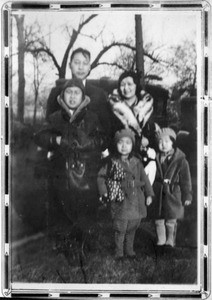 Hahn Jang Ho, Soon Bohk Hur, Richard S. Hahn (helmet), Selma Hahn and another girl