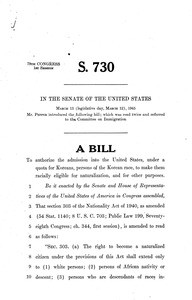 U.S. Senate Slip Bill (S.730) 79:1