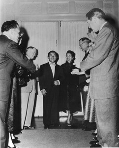 Sammy Lee and Rosalind Wong welcomed to Orange County by Thomas Kuchel and others