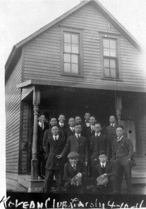 Korean Club at the University of Nebraska, 1916