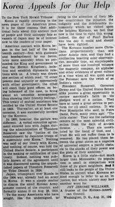 Korean National Association. News clippings. 1944