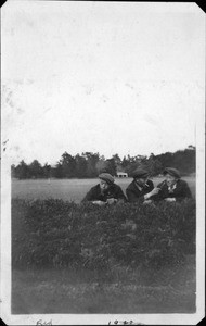 Byun Hoon Chang and 2 other men in field