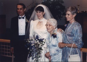 David, Lynn, Mary Ellen and Zona DeYoung at Lynn and Gregory Helseth's wedding