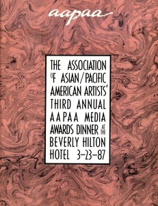 AAPAA Media Award. Annual dinner. Program, 1987