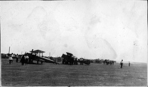 airplanes in field