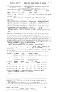 Korean National Association. Personal data for a Who's Who among Koreans in America. 1944