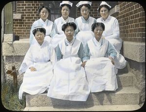 Group of nurses at Haju Hospital