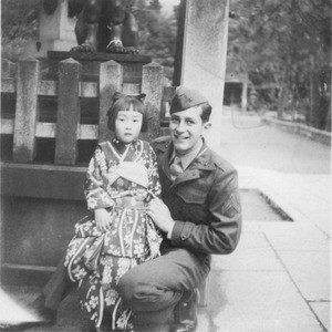 Martin Bolhower with Japanese girl in Kyoto