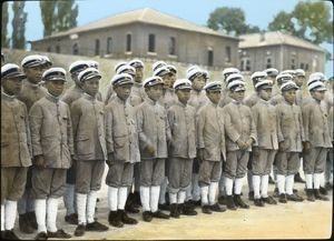 Boys in uniform, Pai Chai High School, Seoul