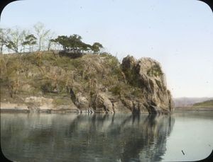 Cliff and river in Puyŏ (부여), South Chungchong Province?, Korea