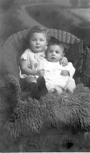 Estelle and Martin J. Bolhower as infants