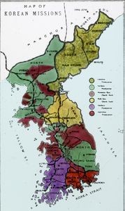 Comity map for Korea