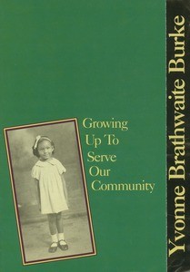 Poster "Yvonne Brathwaite Burke: Growing up to serve our community"