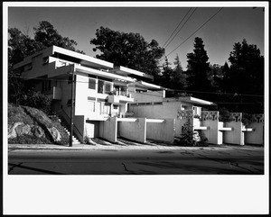 Exterior view of the Griffith Park Apartments(Bubeshko Apartments), Los Angeles, 1938