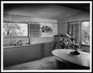 Interior view of the Falk Apartments, Los Angeles, 1939-1940