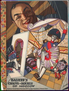 Cabaret program cover for Balieff's Chauve-Souris of Moscow, ca.1923