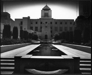 The Flower Street entrance of the Los Angeles Central Public Library, Los Angeles, after 1926