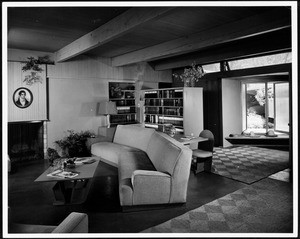 Interior view of the Daugherty Residence, Los Angeles