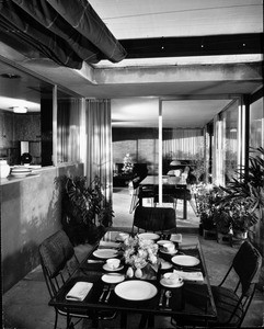 Interior view of the Julius Shulman House and Studio, Los Angeles, 1949-1950