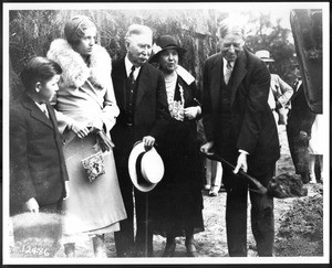 Groundbreaking for Doheny Memorial Library, 1931