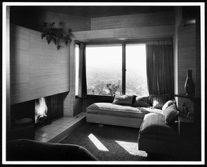 Interior view of the Falk Apartments, Los Angeles, 1939-1940