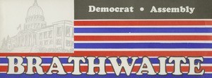 Circular for "Brathwaite, Democrat, Assembly", ca.1967