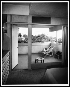 Interior view of the Erlik House, Los Angeles, 1950