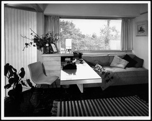 Interior view of the Erlik House, Los Angeles, 1950