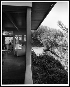 Exterior and interior view of the Daugherty Residence, Los Angeles