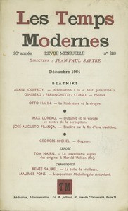 Cover of Les temps modernes, 20e année, no. 223, 1964