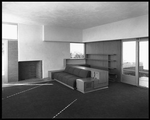 Interior view of the Fitzpatrick House, Los Angeles, 1936