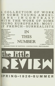 Cover of The little review, 1926