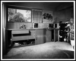 Interior view of the Falk Apartments, Los Angeles, 1939-1940