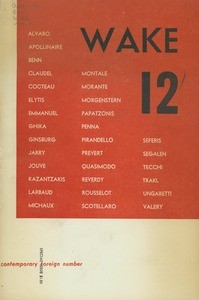 Cover of Wake, no. 12, 1953