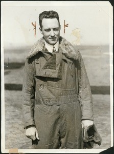 Richard Byrd in flight jacket, 1920s